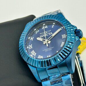 Invicta 37409 Pro Diver 44mm Turquoise Blue Quartz Stainless Steel Watch NEW